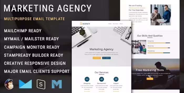 دانلود قالب ایمیل Marketing Agency