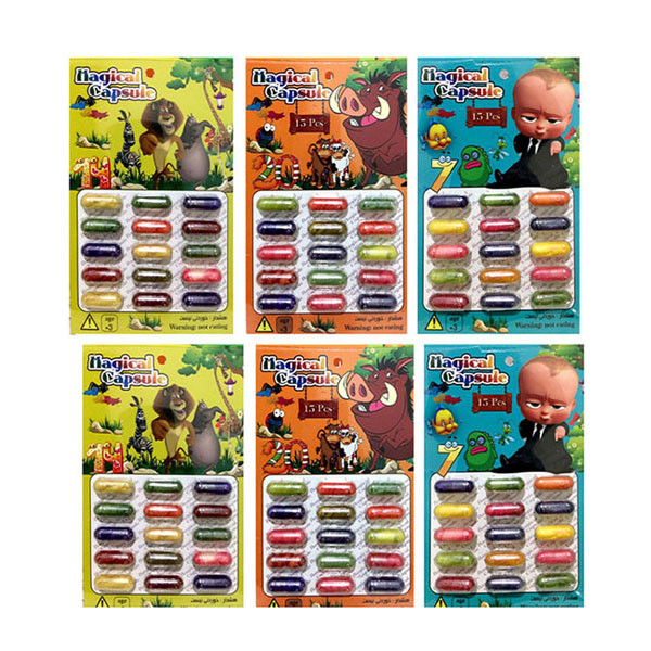 اسباب بازی سحرآمیز مدل کپسول جادویی کد 06 مجموعه 6 عددی | چاوه