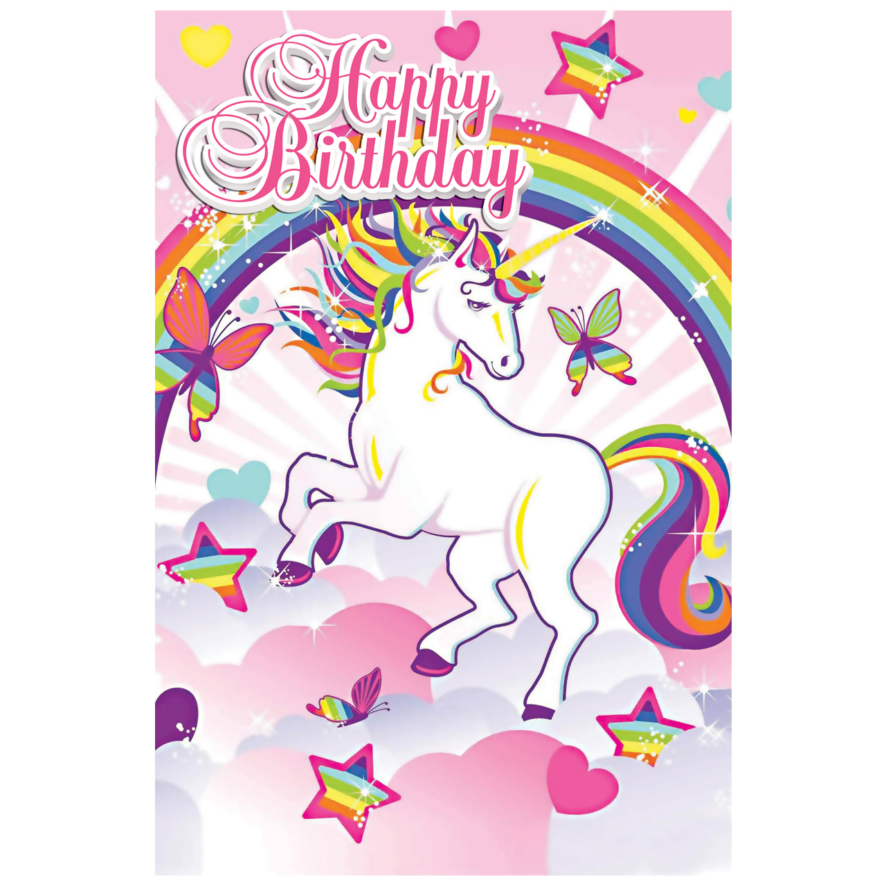 بنر تم تولد طرح اسب تک شاخ یونیکورن کد 1070