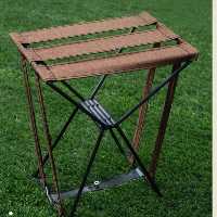 صندلی تاشو بسیار کوچک و سبک و قابل حمل با نوار محکم و تحمل وزن تا 140 کیلو به همراه کیف حمل