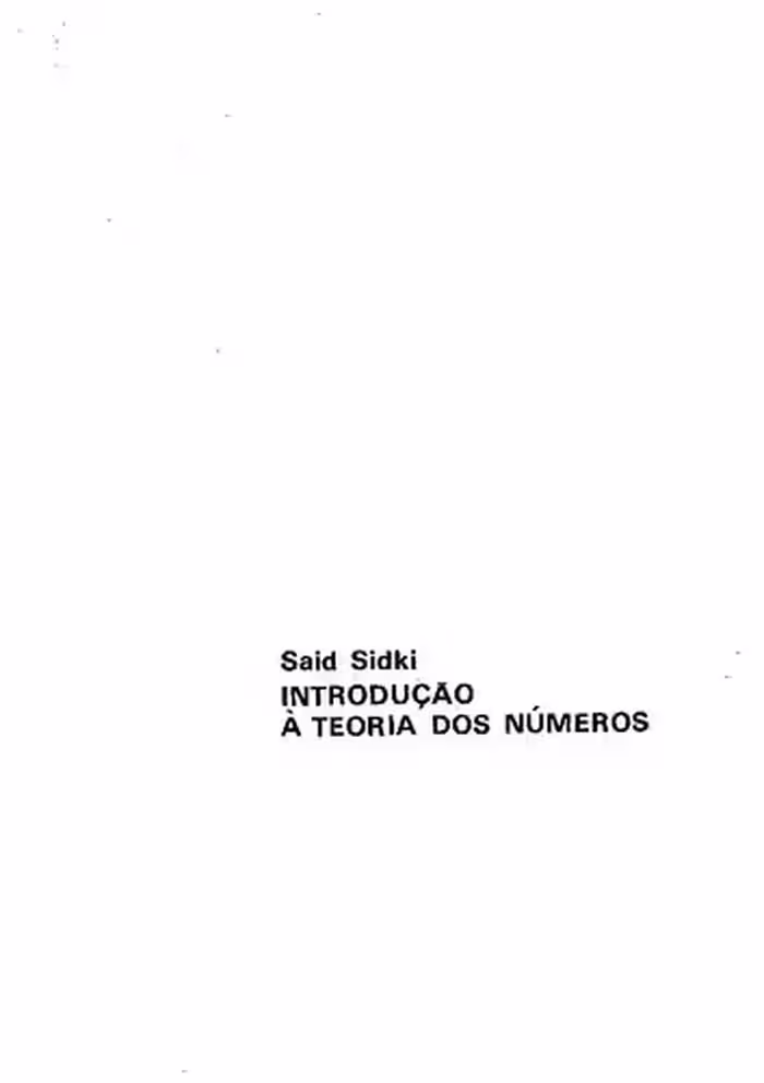 خرید و دانلود نسخه کامل کتاب Introdução à Teoria dos Números
