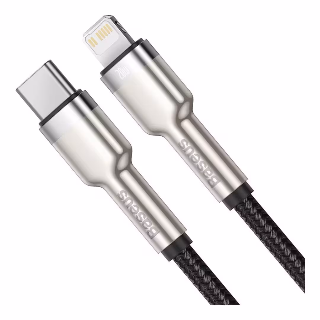 خرید و قیمت کابل لایتنینگ به USB Type-C بیسوس CATLJK-01 طول 0٫25 متر