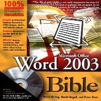 خرید و دانلود نسخه کامل کتاب Word 2003 bible