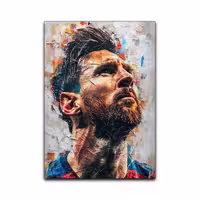تابلو شاسی گوفی مدل فوتبالی بارسلونا مسی طرح Messi کد UP25 | دنیای قاب