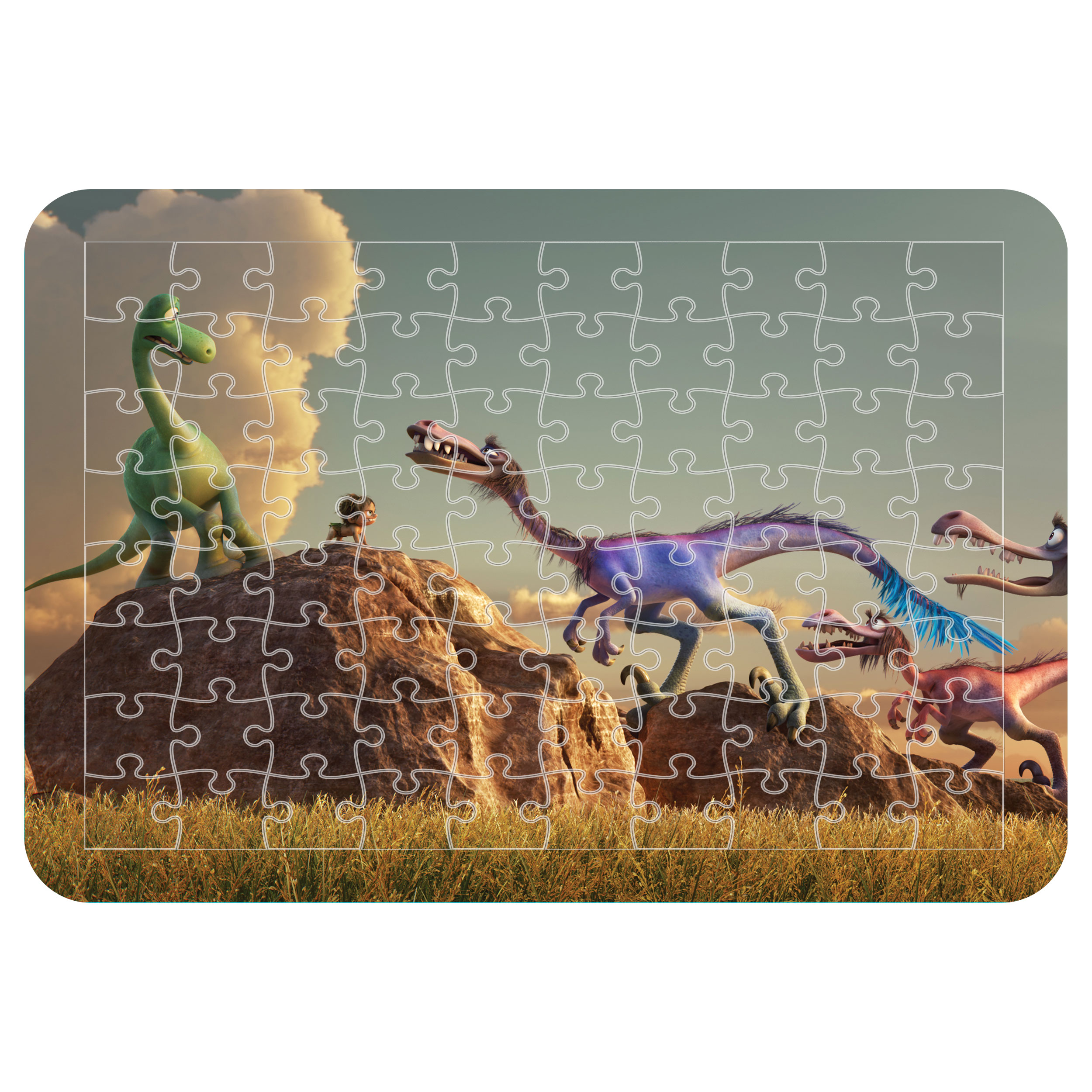 پازل 54 تکه اطلس آبی طرح کارتون  دانیاسور ها  مدل P1360