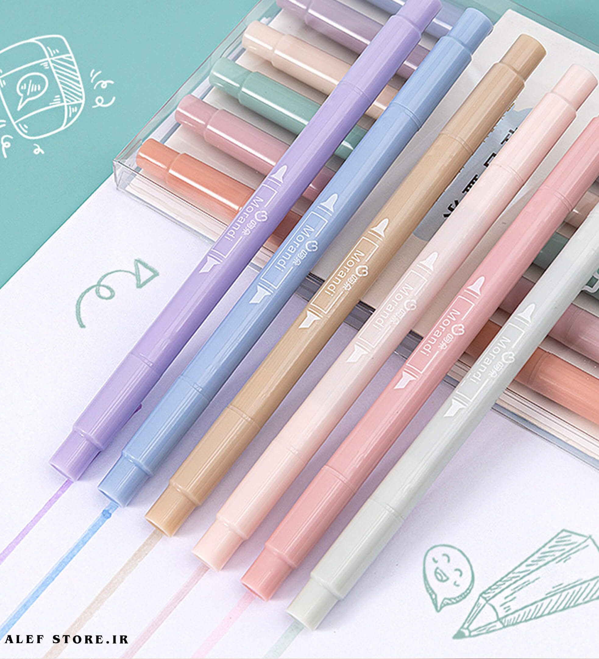 ماژیک هایلایت دو سر 6 عددی