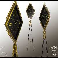 ساعت ایستاده آرتمیس کد 6025 Gold Black طلایی مشکی