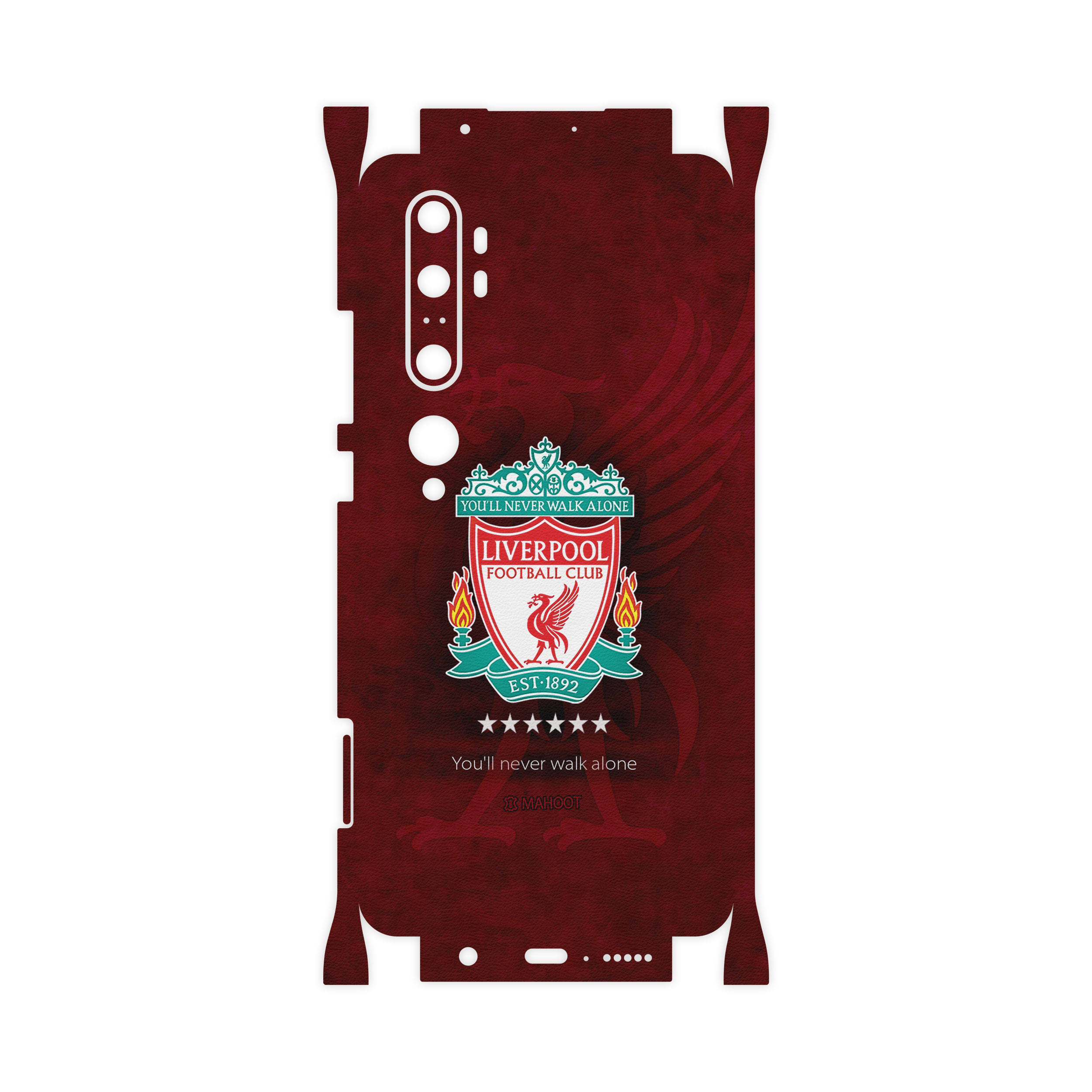 برچسب پوششی ماهوت مدل Liverpool-FC-FullSkin مناسب برای گوشی موبایل شیائومی MI Note 10 Pro