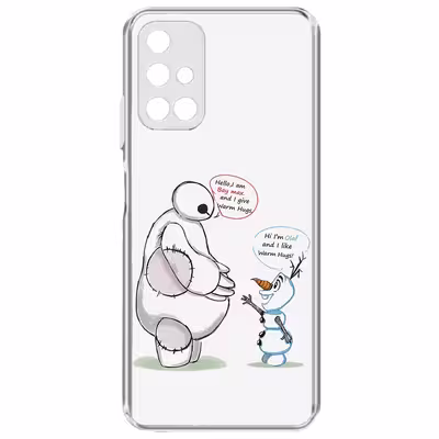 کاور طرح Olaf &amp; Baymax مناسب برای گوشی موبایل سامسونگ Galaxy A71 