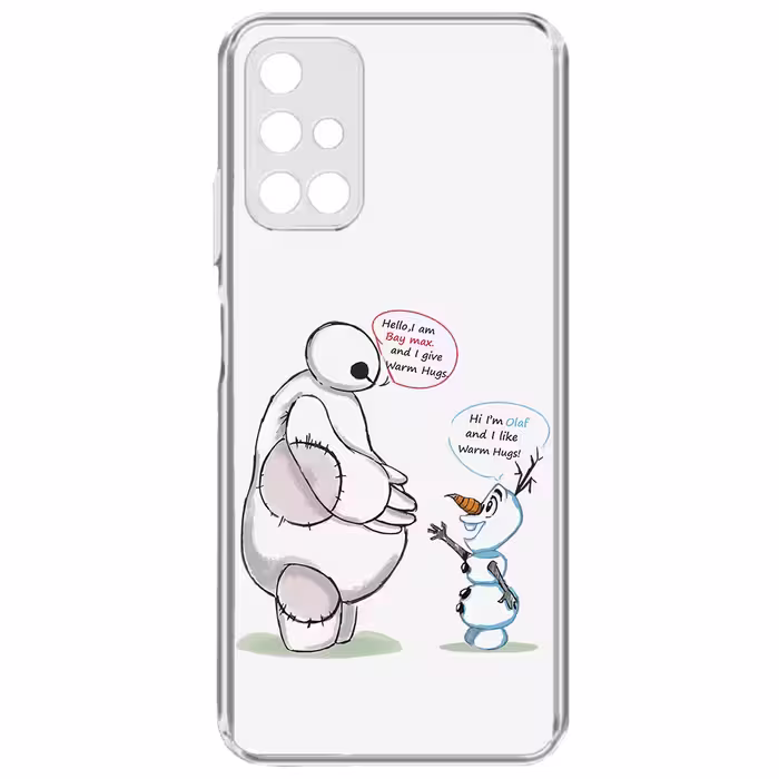 کاور طرح Olaf &amp; Baymax مناسب برای گوشی موبایل سامسونگ Galaxy A71 