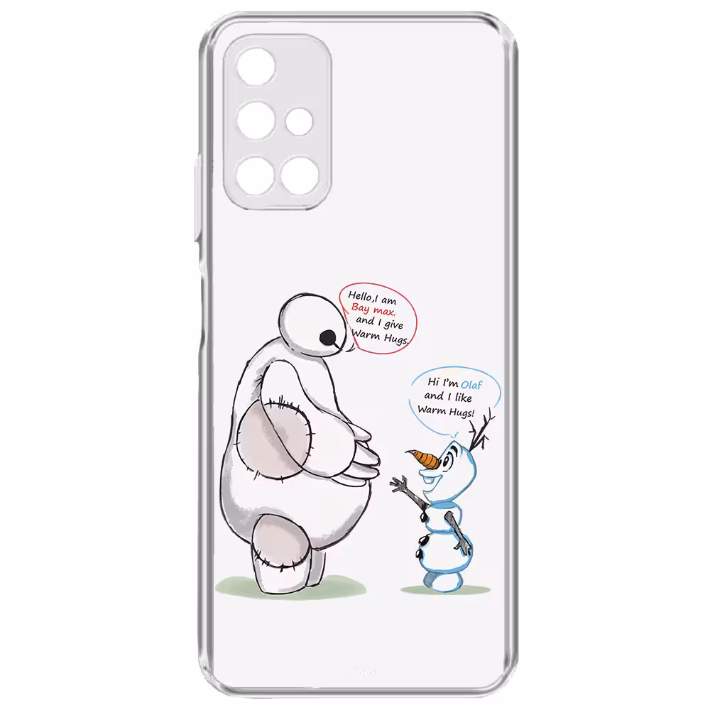 کاور طرح Olaf &amp; Baymax مناسب برای گوشی موبایل سامسونگ Galaxy A71 