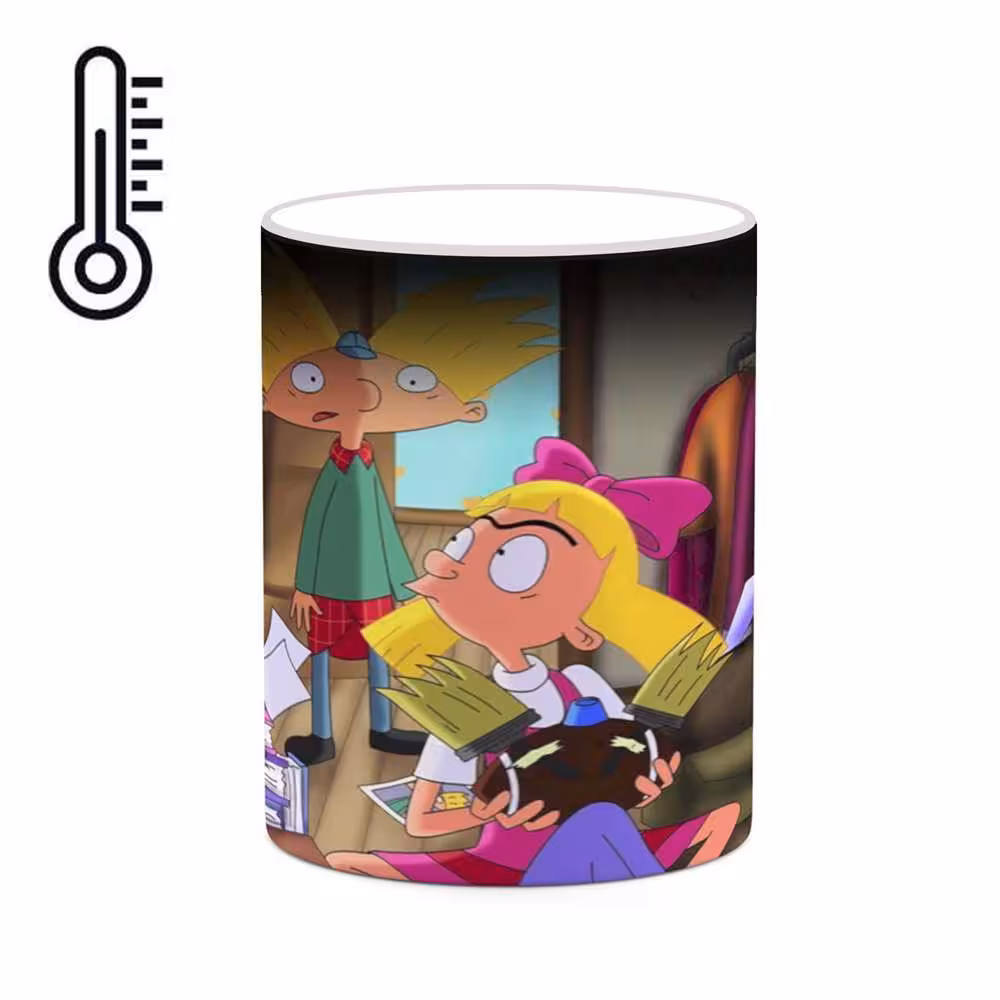 ماگ حرارتی کاکتی طرح کارتون Hey Arnold! مدل mgh22677