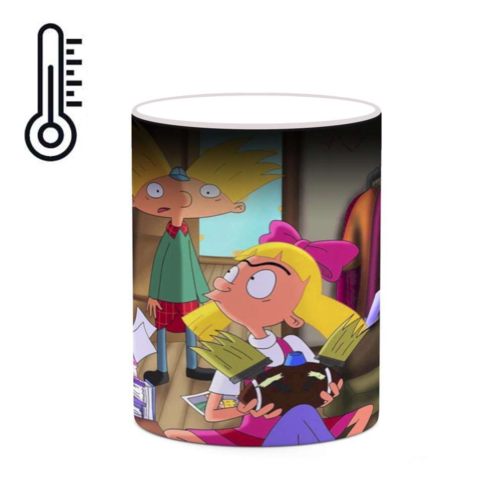 ماگ حرارتی کاکتی طرح کارتون Hey Arnold! مدل mgh22677