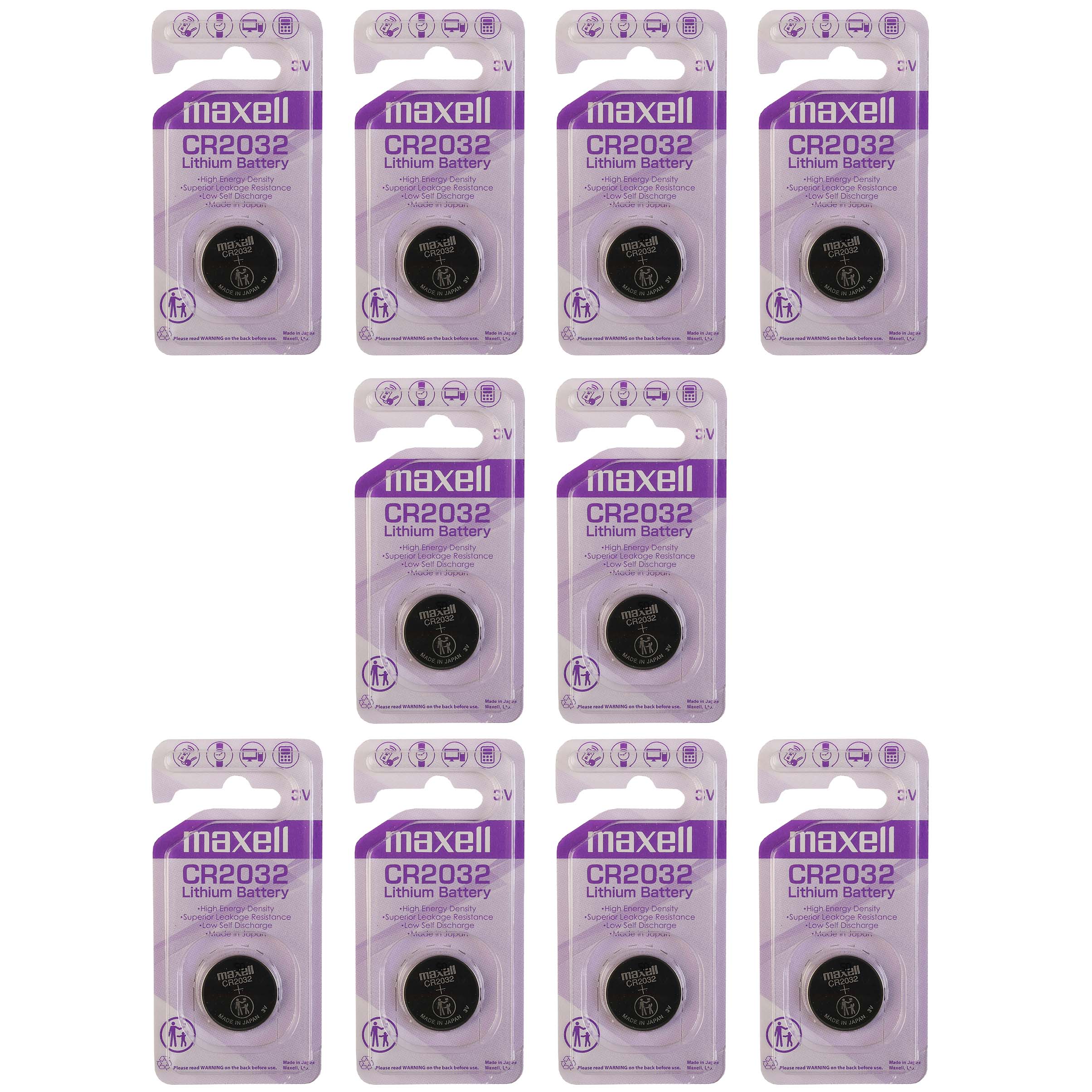 باتری سکه ای مکسل مدل CR 2032 / CR2032 بسته 10 عددی