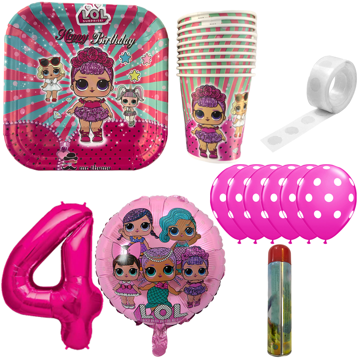 مجموعه 30 عددی تم تولد مسترتم طرح ال او ال کد 4