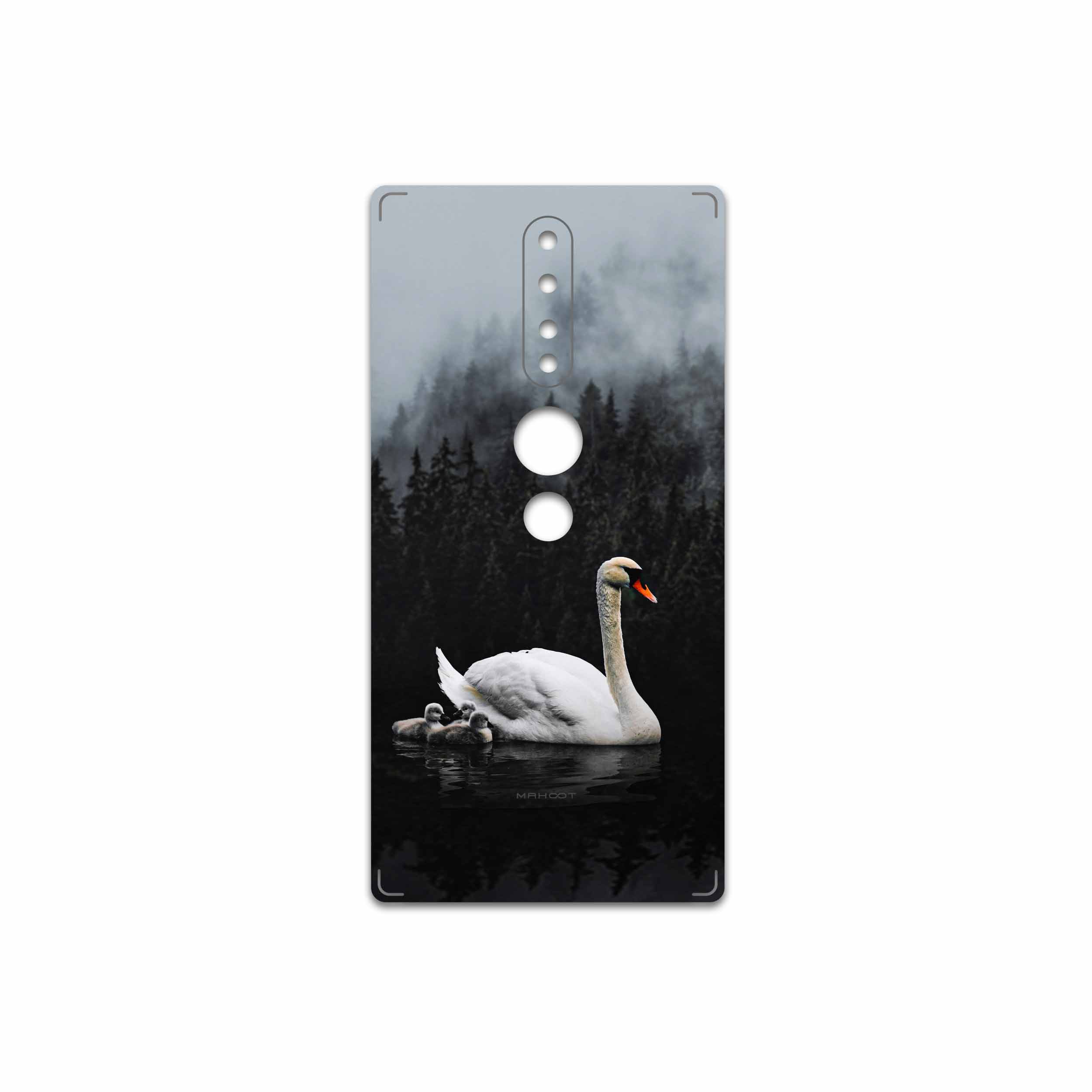 برچسب پوششی ماهوت مدل Swan Lake مناسب برای گوشی موبایل لنوو Phab2 Pro