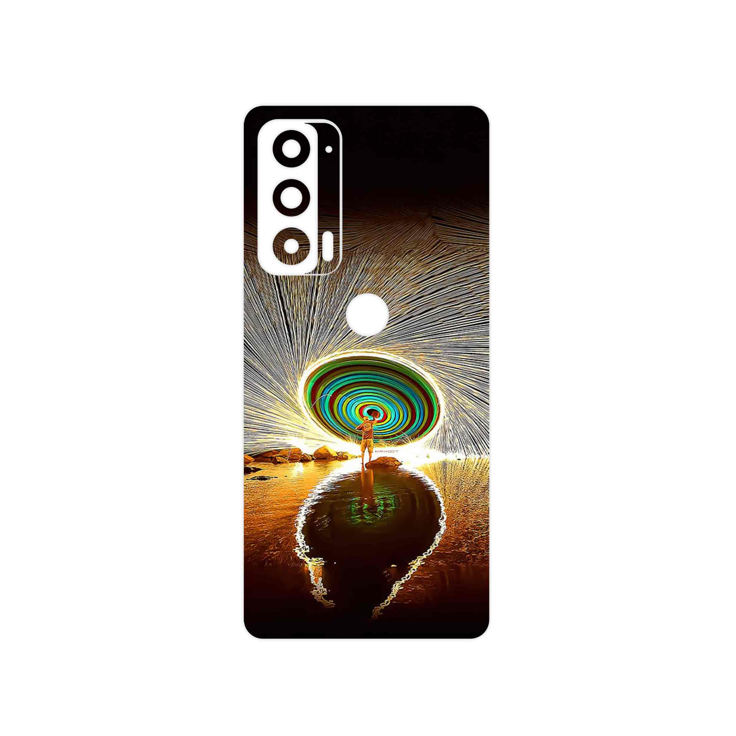 برچسب پوششی ماهوت مدل Night Light Fountain مناسب برای گوشی موبایل موتورولا Edge 20