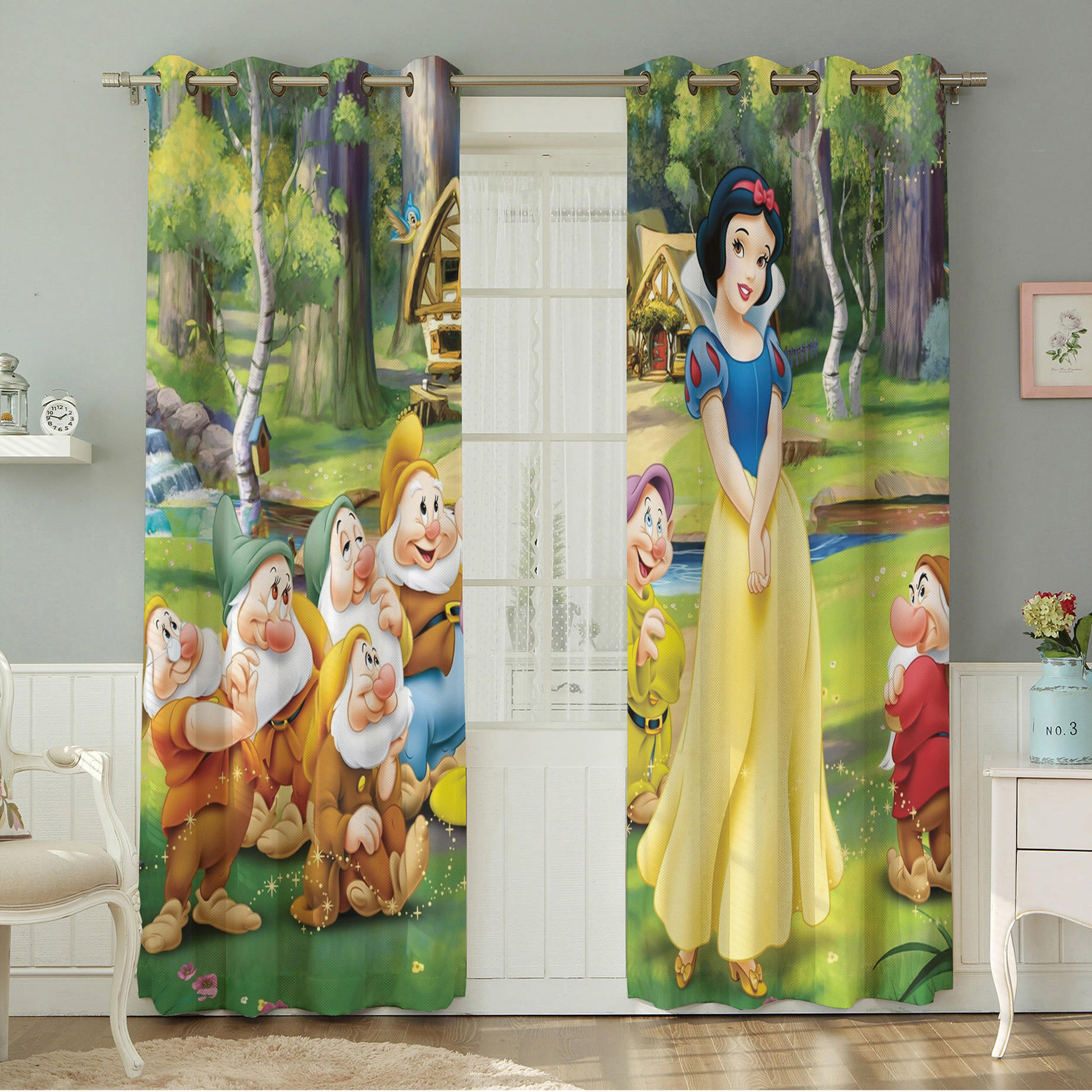 پرده نیروانا طرح  کودک مدل مخمل کد 4801سایز 140×280 سانتی متر