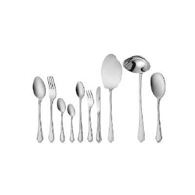 سرویس قاشق و چنگال 98 پارچه ناب استیل مدل ونیز