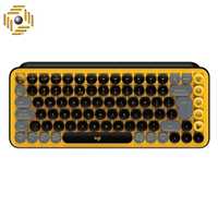 کیبورد بی سیم مکانیکال لاجیتک POP KEYS Brown Switch Thermal yellow