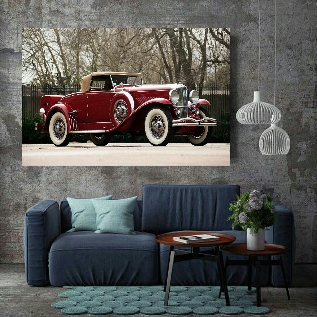 تابلو بوم طرح ماشین کلاسیک مدل SDB561