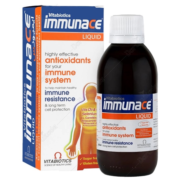 ويتابيوتيکس شربت ايميونس مختص تقويت سيستم ايمني 200 ميل Immunace Liquid Vitabiotics