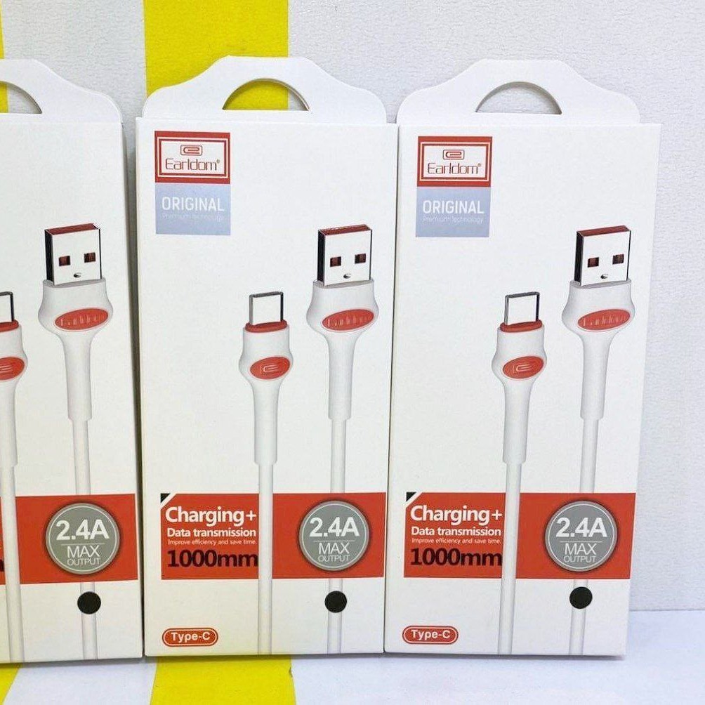 کابل صددرصد اورجینال برند Earldom کیفیت عالی تایپ سی  و آیفون مدل EC-082c
