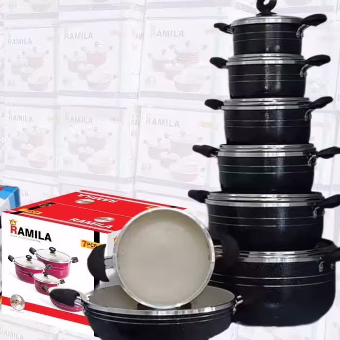 خرید و قیمت سرویس قابلمه 14 پارچه گرانیتی -  تولیدی سرویس قابلمه 14 پارچه گرانیت -aluminium cookware factory made in ira