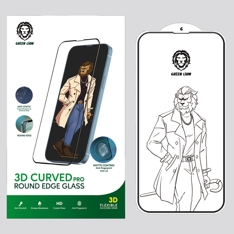 محافظ صفحه نمایش گرین مدل Curved-Pro مناسب برای گوشی موبایل اپل iPhone 13 / 13 Pro | کالا برتری