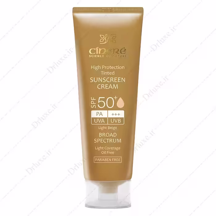 کرم ضد آفتاب SPF50 سینره بژ روشن 50 میلی لیتر