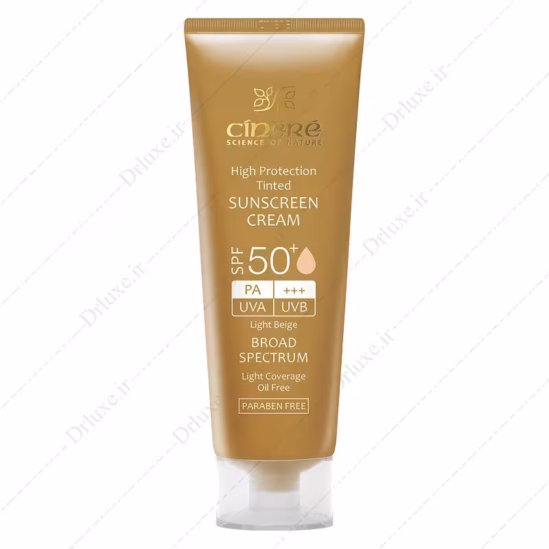 کرم ضد آفتاب SPF50 سینره بژ روشن 50 میلی لیتر
