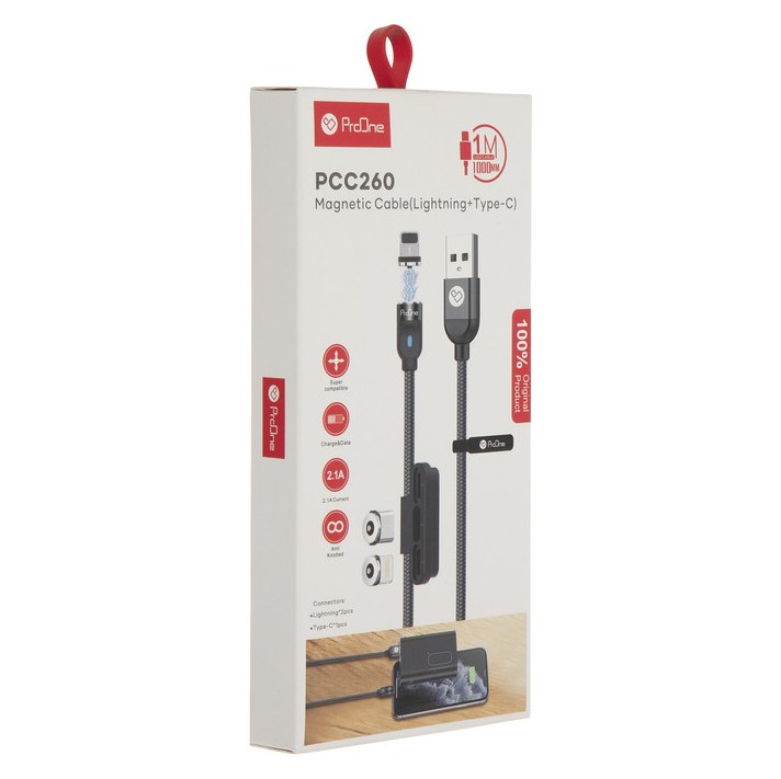 کابل شارژ لایتنینگ PROONE 3ln1 PCC260