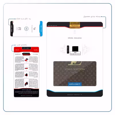 برچسب پوششی ماهوت مدل LOUIS-VUITTON-Logo مناسب برای تبلت اپل iPad mini 2 2013 A1491
