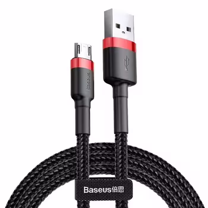 کابل 2 متری تبدیل USB به microUSB بیسوس مدل CAMKLF-C91 رنگ مشکی