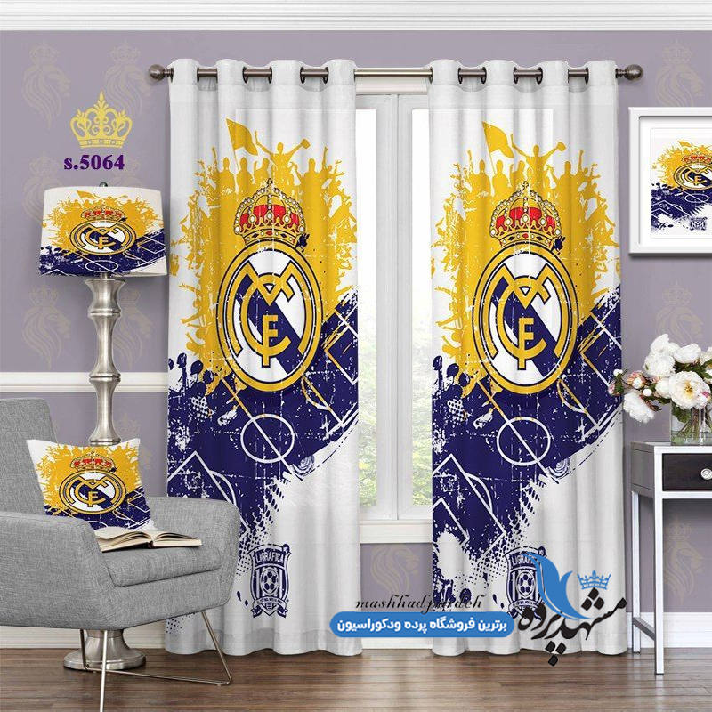 پرده پانچ ورزشی طرح رئال مادرید کد s-5064