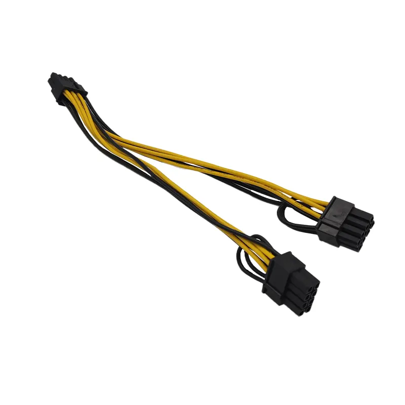 کابل تبدیل برق گرافیک 8 پین نری به دو 8 پین نر