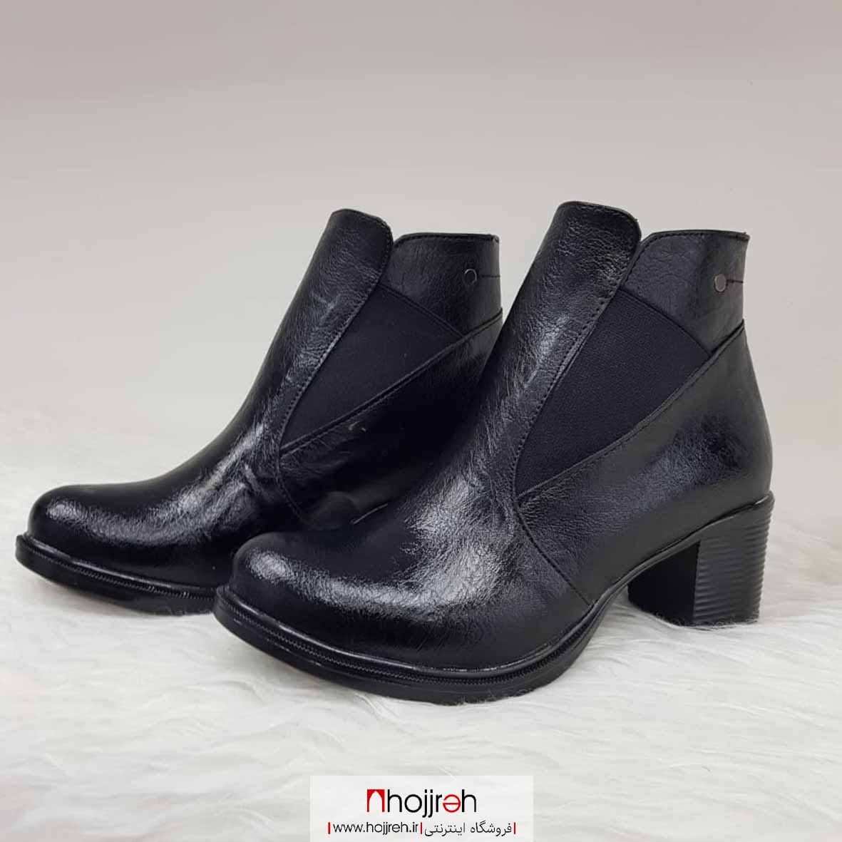 اطلاعات ، قیمت و خرید نیم بوت چرم پاشنه 5 سانت کد MH340