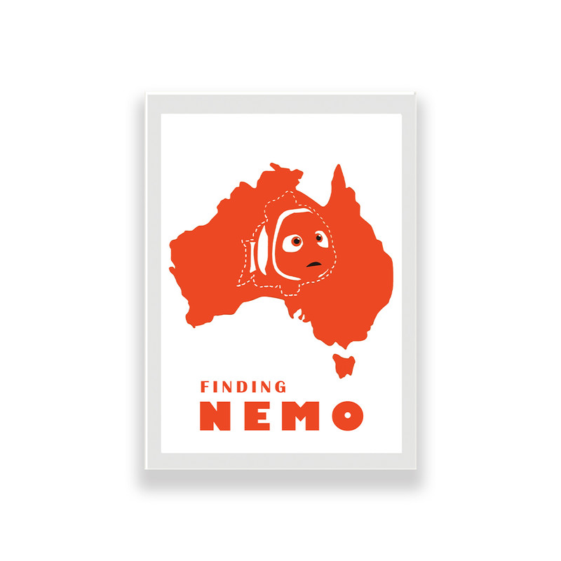 تابلو طرح انیمیشن در جست و جوی نمو | دنیای قاب