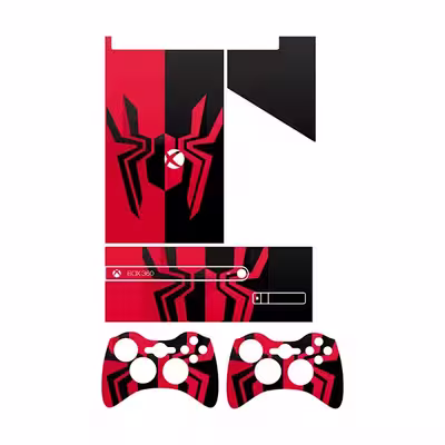 برچسب ایکس باکس 360 اسلیم توییجین وموییجین مدل Spiderman 02 مجموعه 5 عددی 