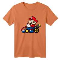 تی شرت آستین کوتاه بچگانه مدل ماریو کد 6 رنگ گلبهی