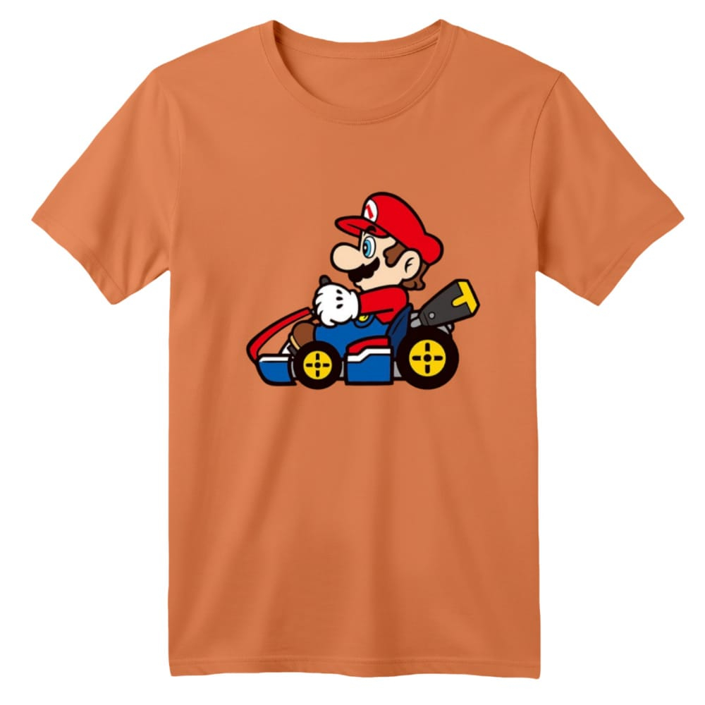 تی شرت آستین کوتاه بچگانه مدل ماریو کد 6 رنگ گلبهی