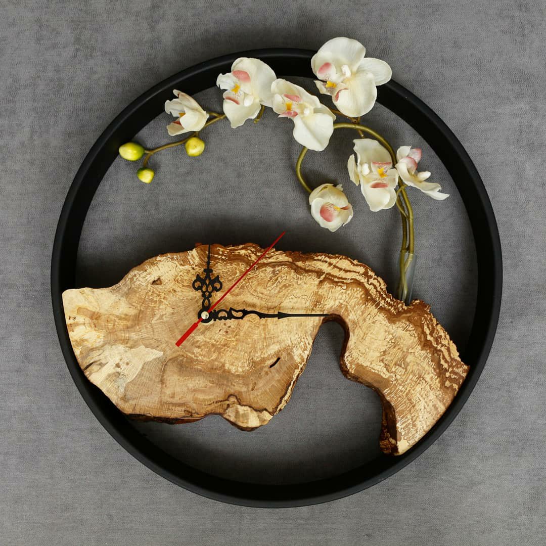 ساعت دیواری طرح گل 1