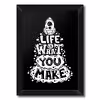 تابلو فنچ آرت طرح Life Is کد QT102B-WB