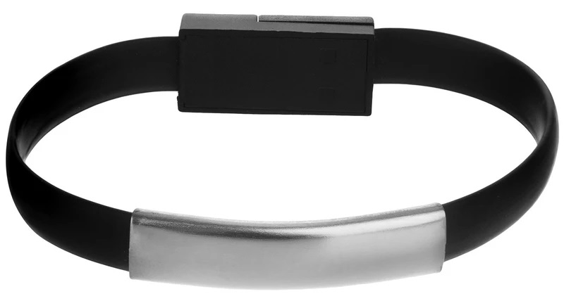 کابل دستبندی تبدیل USB به microUSB طول 0.22 متر