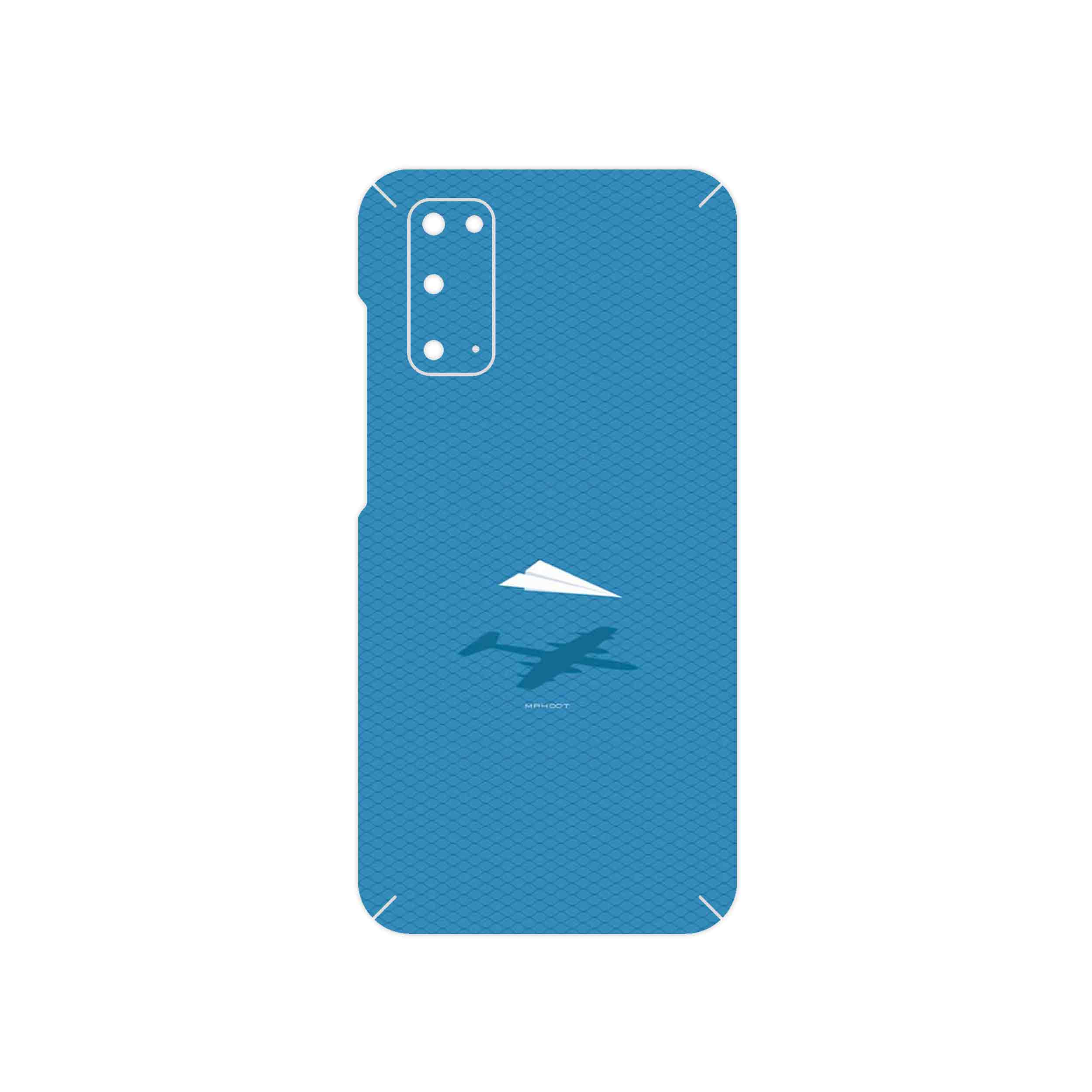 برچسب پوششی ماهوت مدل Minimal Paper Airplane مناسب برای گوشی موبایل سامسونگ Galaxy S20