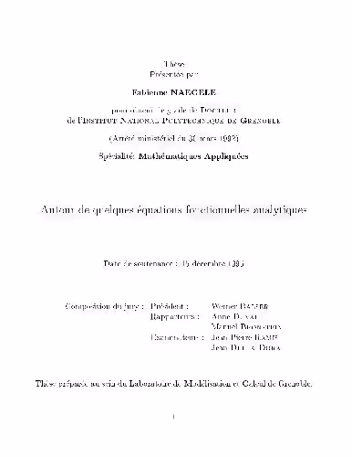 خرید و دانلود نسخه کامل کتاب Equations fonctionelles analytiques