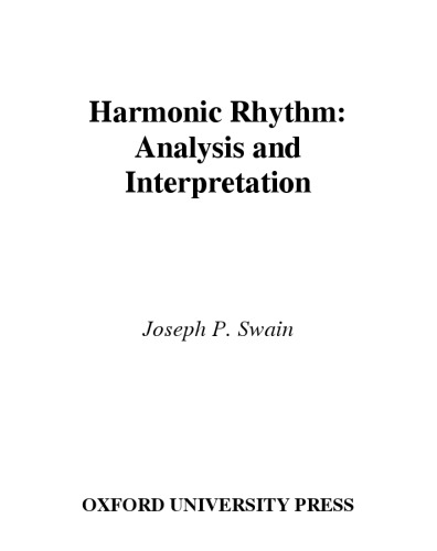 خرید و دانلود نسخه کامل کتاب Harmonic Rhythm: Analysis and Interpretation