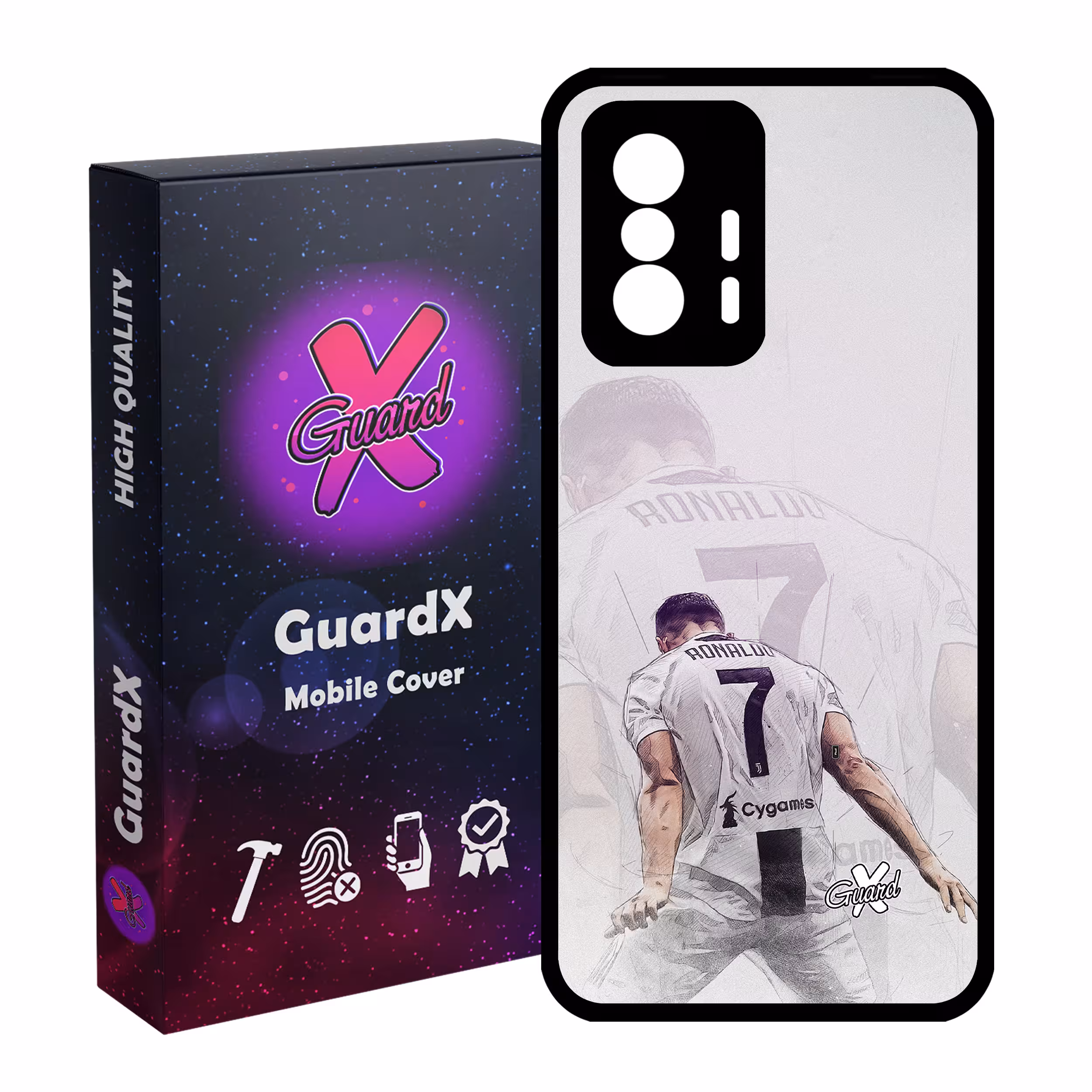 کاور گارد ایکس طرح CR7 مدل Glass10189 مناسب برای گوشی موبایل شیائومی 11T Pro / 11T