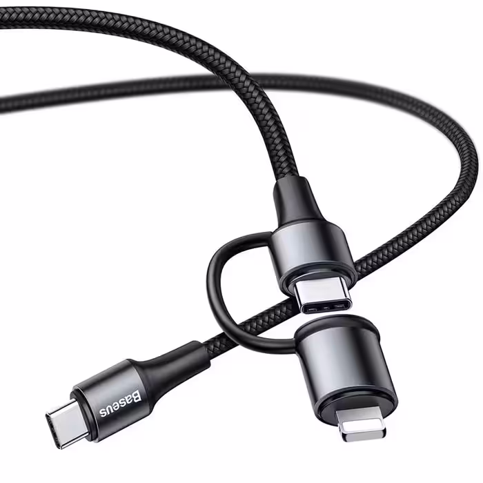کابل تبدیل USB-C به USB-C/لایتنینگ باسئوس مدل CATLYW-H01 طول 1 متر