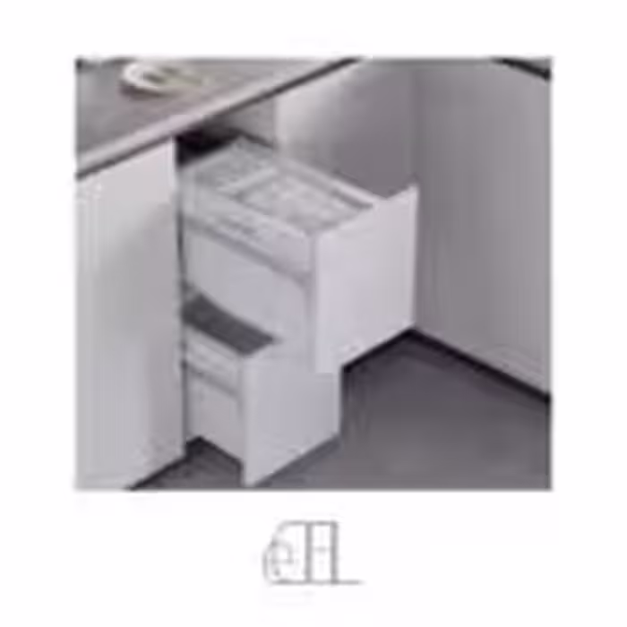 سطل جای برنج و حبوبات توکار فانتونی جهت یونیت عرض 300m